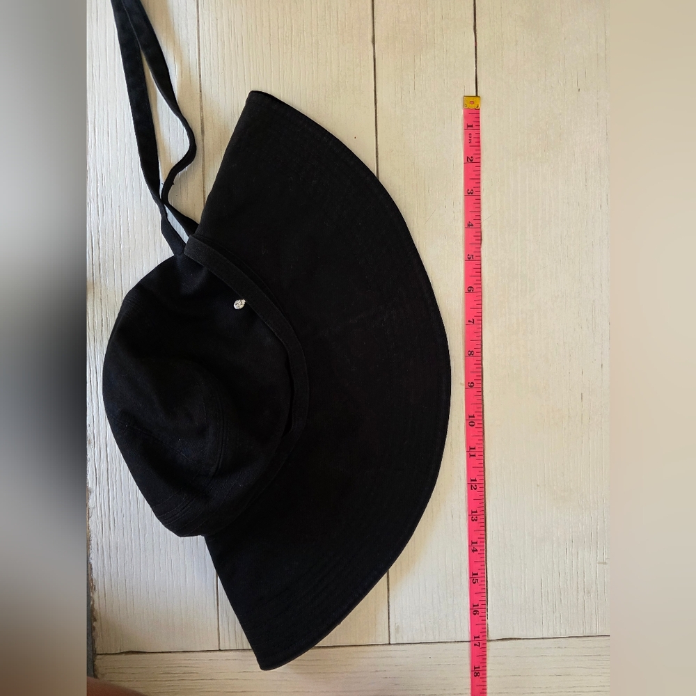 Helen Kaminski Australia 100% cotton Black One Size Hat - Picture 7 of 7